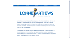 Desktop Screenshot of lonniemathews.com