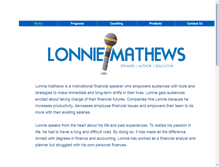 Tablet Screenshot of lonniemathews.com